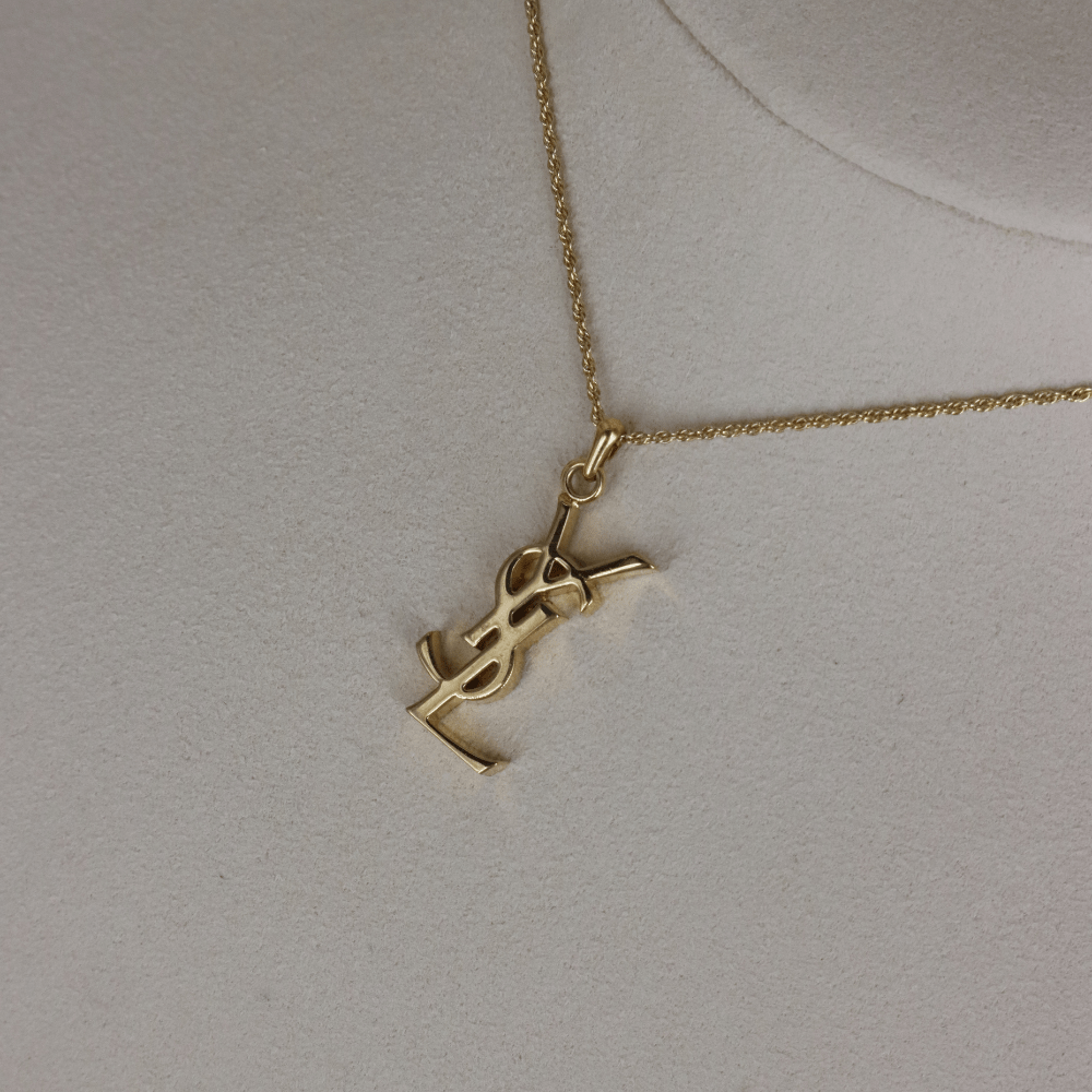YSL Logo Pendant Necklace | SAINT LAURENT PARIS – Vintasy YSL Logo Pendant Necklace | SAINT LAURENT PARIS – Vintasy