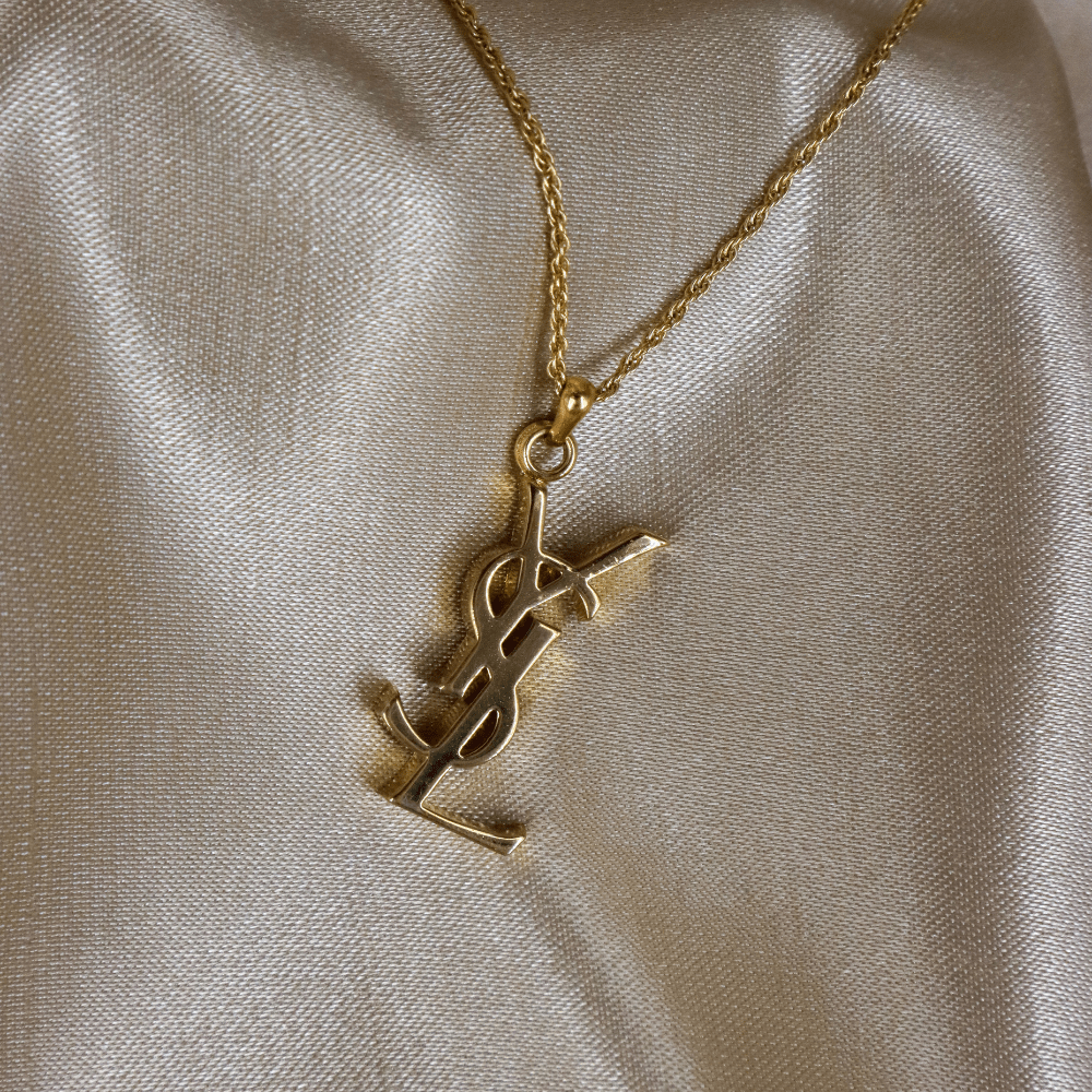 YSL Logo Pendant Necklace | SAINT LAURENT PARIS – Vintasy YSL Logo Pendant Necklace | SAINT LAURENT PARIS – Vintasy